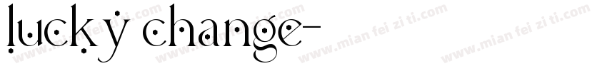 lucky change字体转换